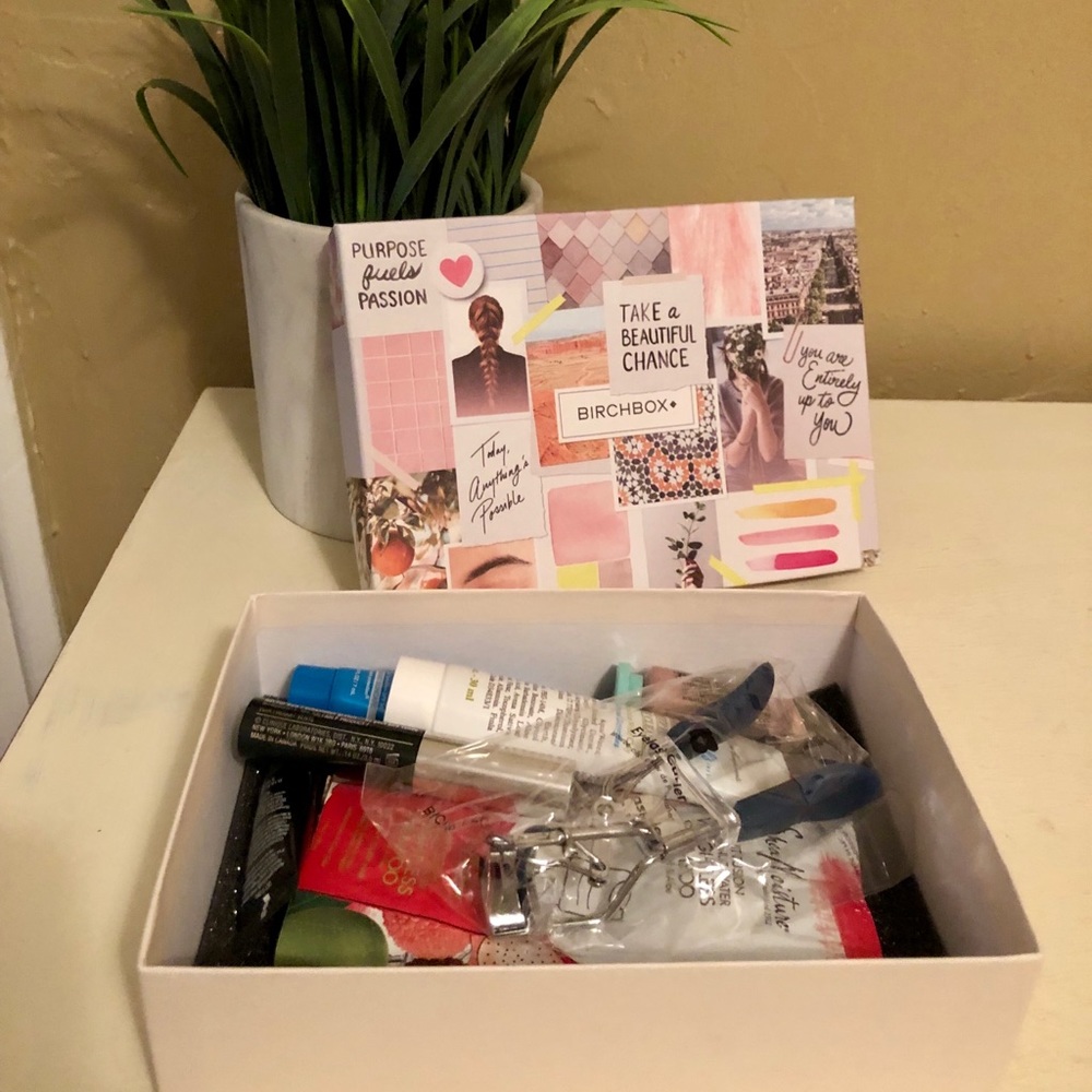 Birchbox with samples